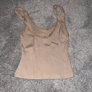 LIGHT BROWN STRADIVARIOUS TOP